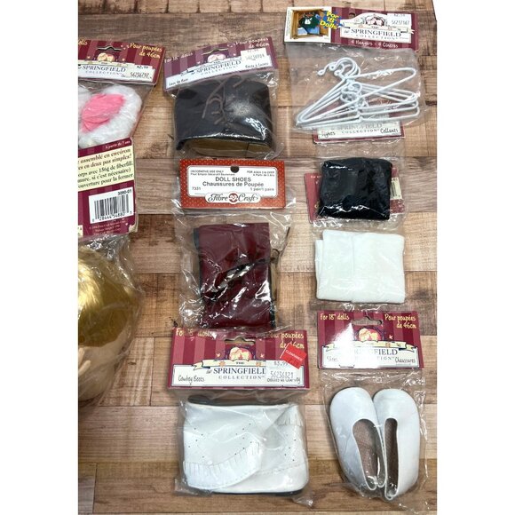 Springfield 18" Doll Kit W/ Blonde Hair, Shoes & Accessories Set - Picture 5 of 5